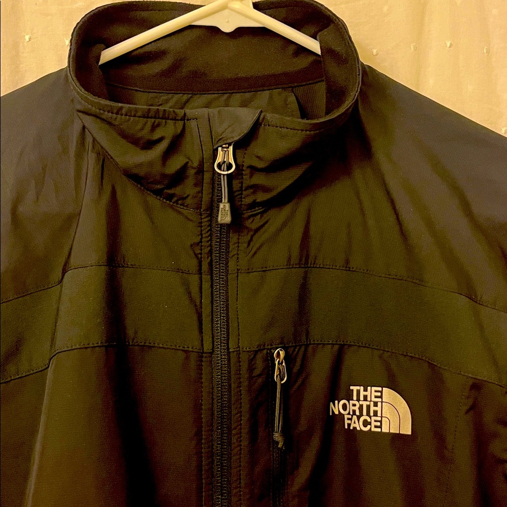 Men’s THE NORTH FACE S/P Black Full Front Zip Windbreaker